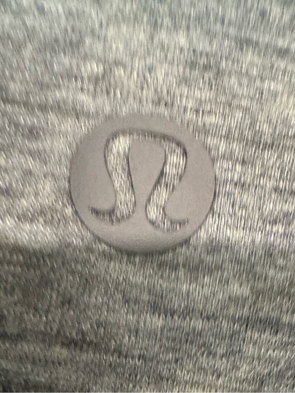 Lululemon Do The Daily Twist Front Top Heathered Solar Grey Blue Size 6 EUC - Picture 4 of 4